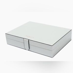 New NIB NWT Radley London Luxury Jewelry Box Natural White Rose Gold Logo Sealed